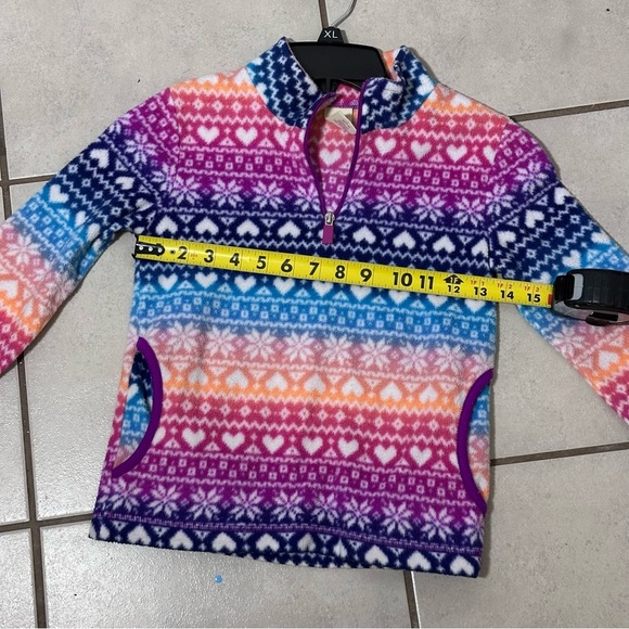 Faded glory Kids Girls Winter half‎ zip sweater size M(7-8) - Picture 6 of 7
